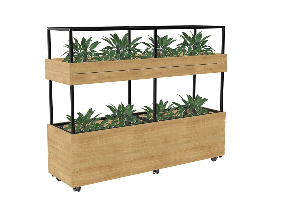 Ws.D Oasis Double 2-Level Mobile Planter