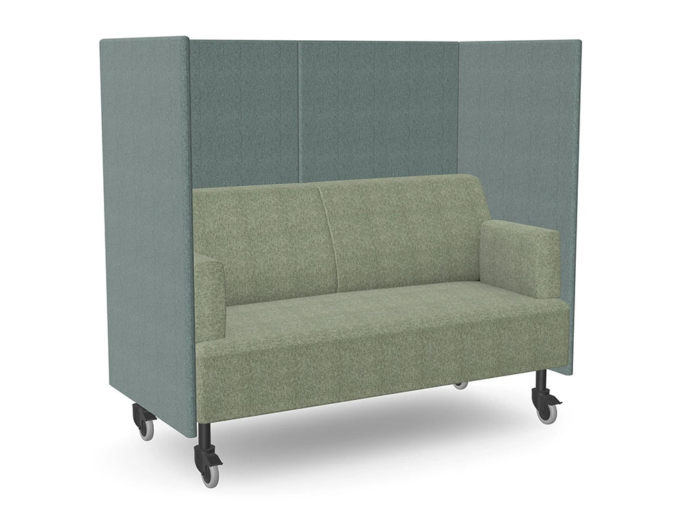 Ws.D Snug Mobile 2-Seater Sofa with High Back