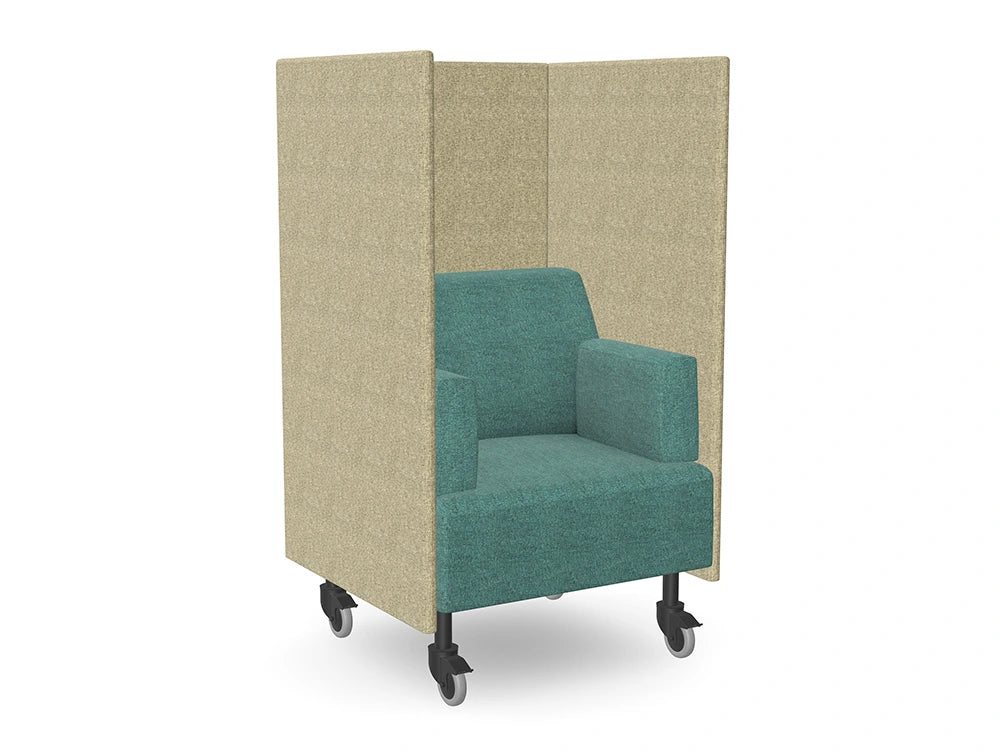 Ws.D Snug Mobile Armchair with High Back