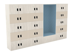 WsD 30 Door Locker System with RFID Locks and Alcove Replaced