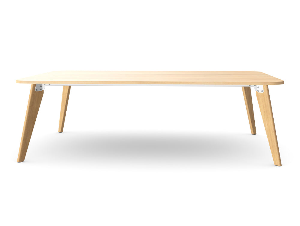 WsD Alega 1 Piece Table with Oak Legs African Oak 2