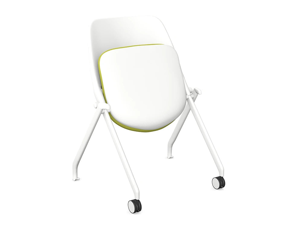 WsD Flex Folding Upholstered Chair with 2 Castors 2