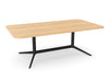Ws.D Harmon Double Base Table with Rectangle Curved Edge