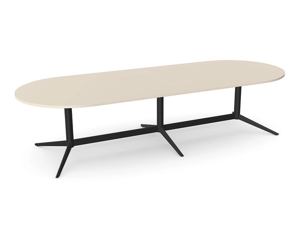 Ws.D Harmon Triple Base Table with Oval Top