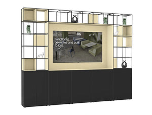 WsD Ionic Cube Grid Large Media Unit on Tall Storage