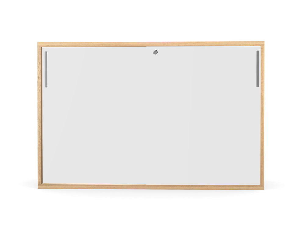 WsD Key 2 Level Sliding Door Storage African Oak 2