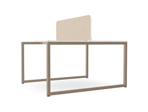 WsD Key 2 Person Back To Back Bench Desk with Closed Legs 3