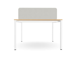 WsD Key 2 Person Back To Back Bench Desk with Straight Legs 2