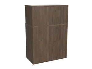 WsD Key 3 Level Half Closed Storage without Doors Rock Oak 2