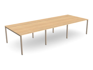 WsD Key 3 Piece Meeting Table with Straight Legs