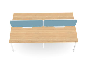 WsD Key 4 Person Back To Back Bench Desk with A Legs 3