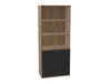 WsD Key 5 Level Half Closed Storage without Doors Coffee Oak