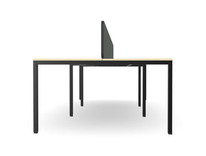 WsD Key 6 Person Back To Back Bench Desk with Straight Legs 3