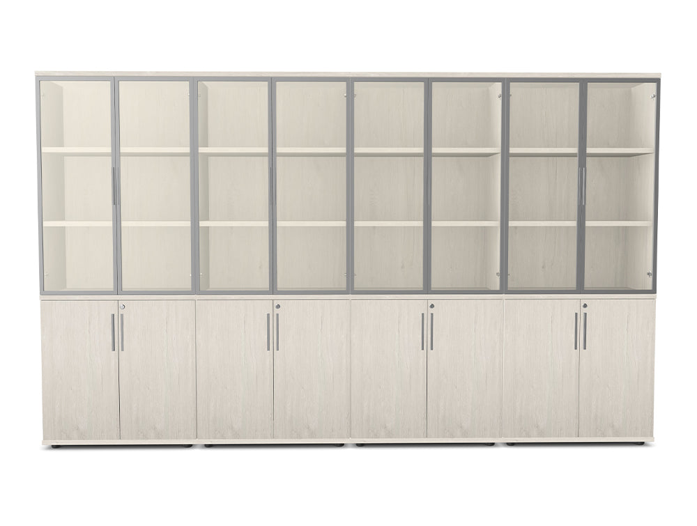 WsD Key Storage Modular 5 Level Glass Wood Cabinet 2