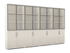 Ws.D Key Storage Modular 5-Level Glass/Wood Cabinet