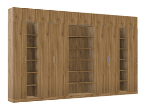 Ws.D Key Storage Modular 6-Level Cupboard with Bookshelves and High Cabinets
