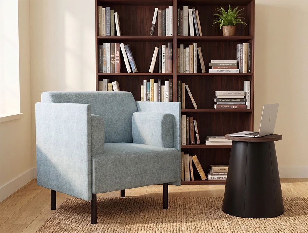 WsD Kontera Laptop Table with Sofa and Bookcases