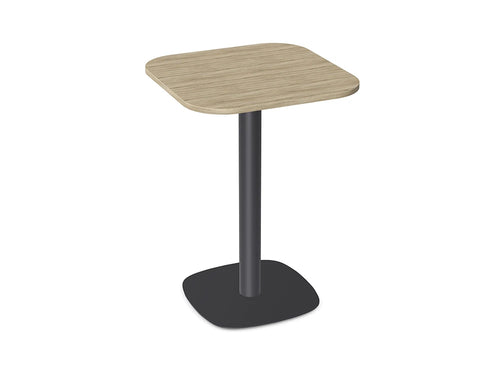 Ws.D Nexis+ Cylinder Squircle Base Poseur Table with Curved Table Top