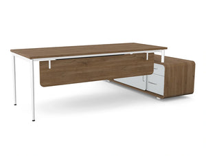 Ws.D PROfil Executive Desk with Curved Edge Credenza - Right - 2