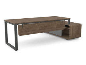 Ws.D PROfil Executive Desk with Curved Edge Credenza - Left - 3