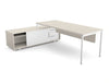 Ws.D PROfil Executive Desk with Sharp Edge Credenza - Right
