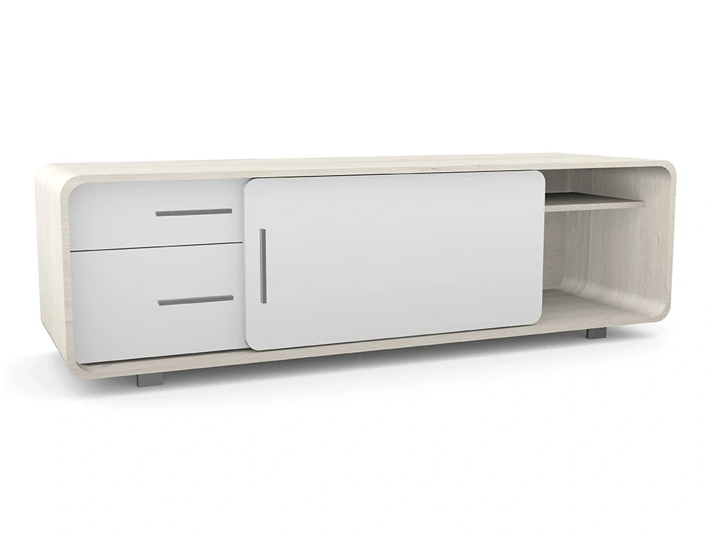 Ws.D Profil Curved Credenza Unit with Left Door Orientation