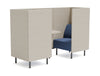 WsD Snug 2 Seater High Back Open Meeting Pod Closed
