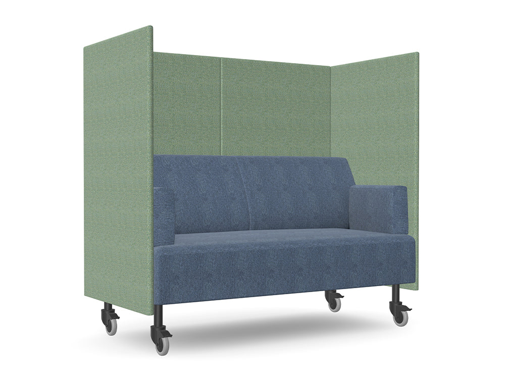 Ws.D Snug Mobile 2-Seater Sofa with High Back