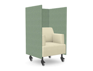 Ws.D Snug Mobile Armchair with High Back