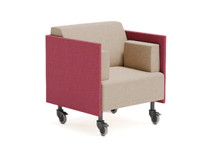 Ws.D Snug Mobile Armchair with Low Back