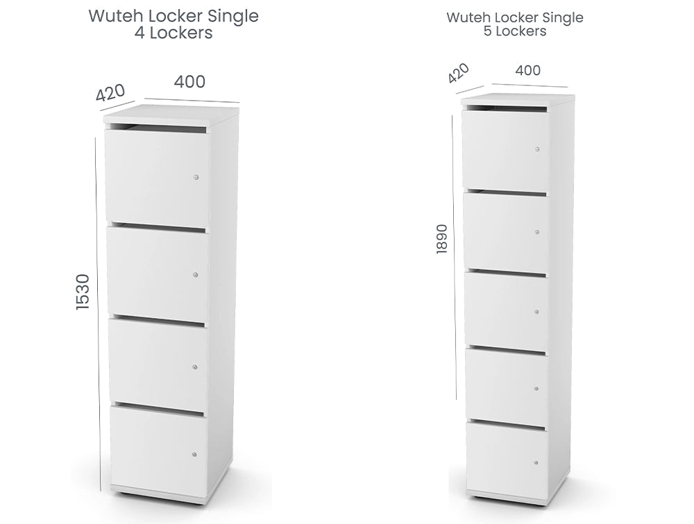 Wuteh Single Column Locker Dimensions