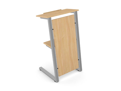 Wuteh Wooden Podium with Metal Legs