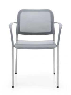 Zoo Plastic Seat And Backrest Chair  4 Legged Frame On Castors   Model 522Hc 16