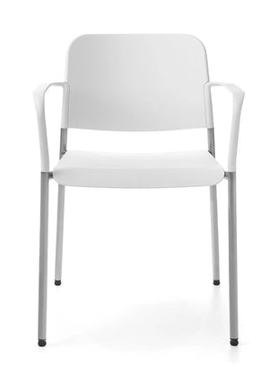 Zoo Plastic Seat And Backrest Chair  4 Legged Frame On Castors   Model 522Hc 6