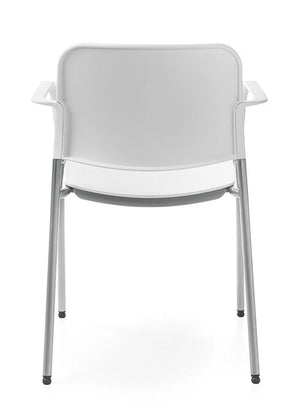 Zoo Plastic Seat And Backrest Chair  4 Legged Frame On Castors   Model 522Hc 7