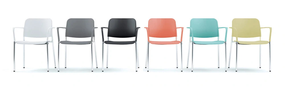 Zoo Upholstered Seat And Backrest Chair  4 Legged Frame   Model 500H 1