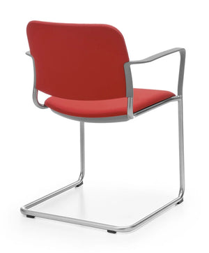Zoo Upholstered Seat And Backrest Chair  4 Legged Frame On Castors   Model 500Hc 12