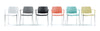 Zoo Upholstered Seat And Backrest Chair  4 Legged Frame On Castors   Model 500Hc 1