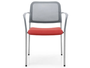 Zoo Upholstered Seat And Plastic Backrest Chair  4 Legged Frame   Model 502H 11