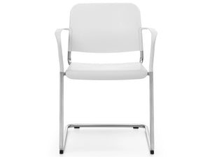 Zoo Upholstered Seat And Plastic Backrest Chair  4 Legged Frame   Model 502H 8
