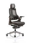 Zure High Back Black Shell Executive Office Chair With Arms KCUP1281 1