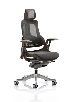 Zure High Back Black Shell Executive Office Chair With Arms KCUP1281 1