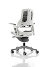 Zure High Back White Shell Executive Office Chair With Arms EX000112 7