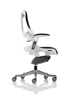 Zure High Back White Shell Executive Office Chair With Arms EX000114 5