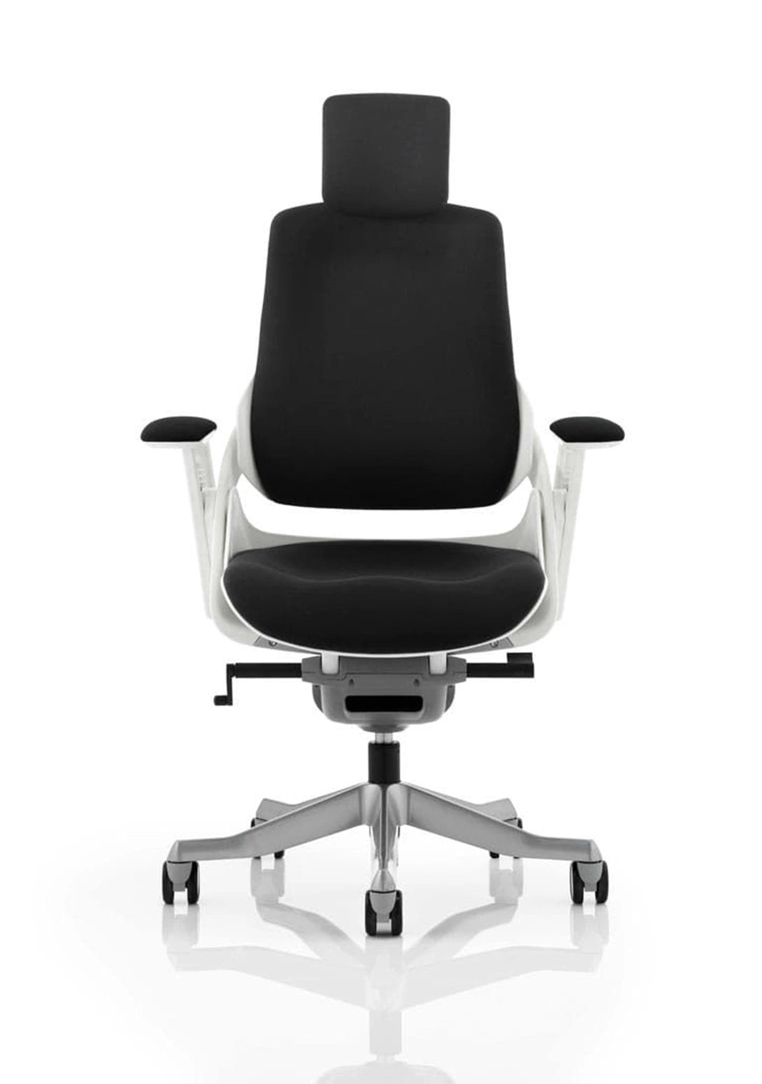 Zure High Back White Shell Executive Office Chair With Arms KC0161 3