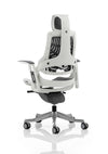 Zure High Back White Shell Executive Office Chair With Arms KC0164 4