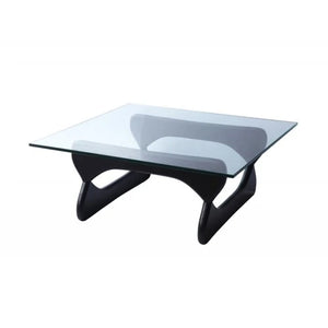 Elite Rectangular Glass Coffee Table With Black Base Side View 1599576199