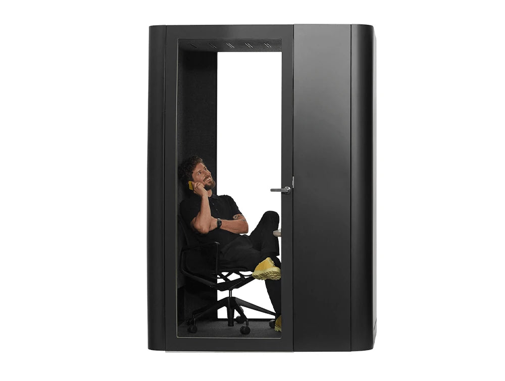 Mutedesign Space M Single Person Acoustic Office Workstation In Black 1610446997