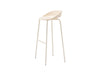 team pearl white office stool mdd